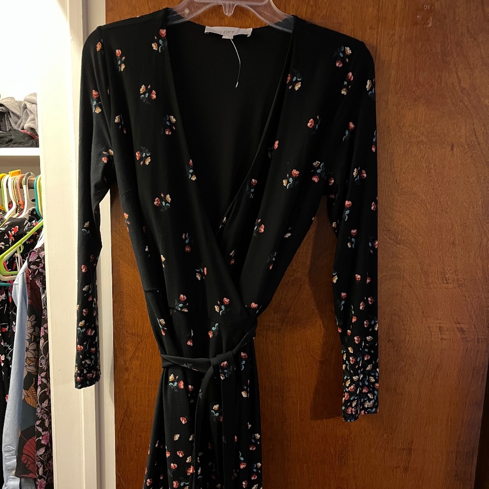 Floral Wrap Dress Petite